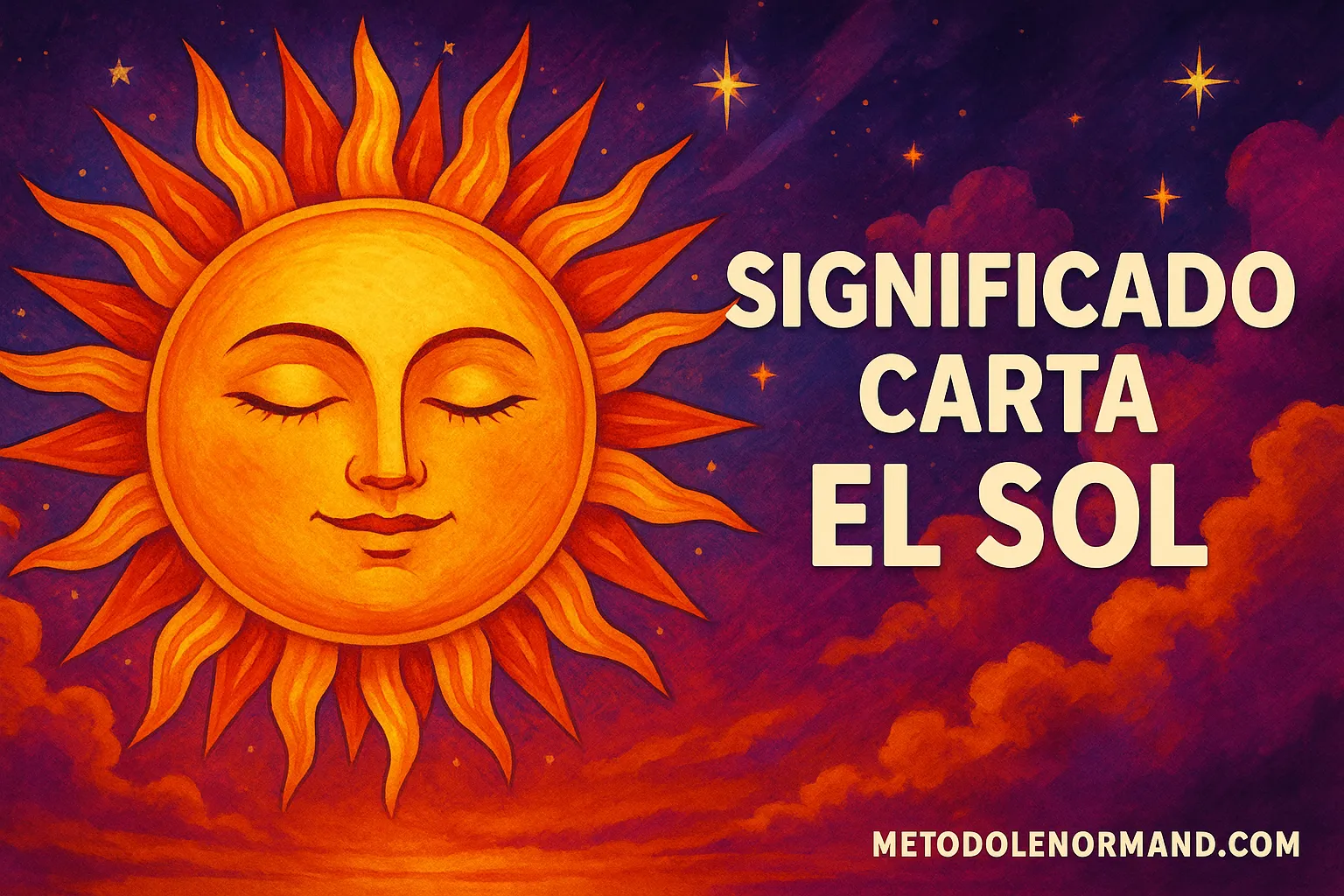 Carta Sol Lenormand: éxito, claridad y energía renovada
