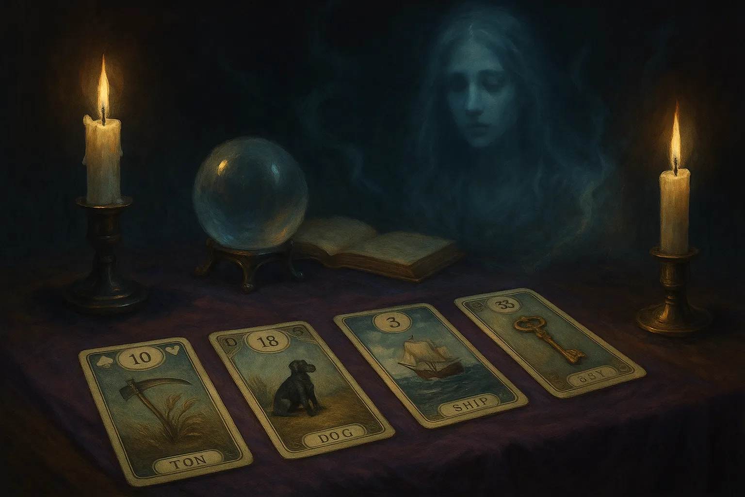 Cartas Lenormand y Mediumnidad: Conexiones Espirituales a Través de Tiradas para Comunicarte con Seres Queridos Fallecidos