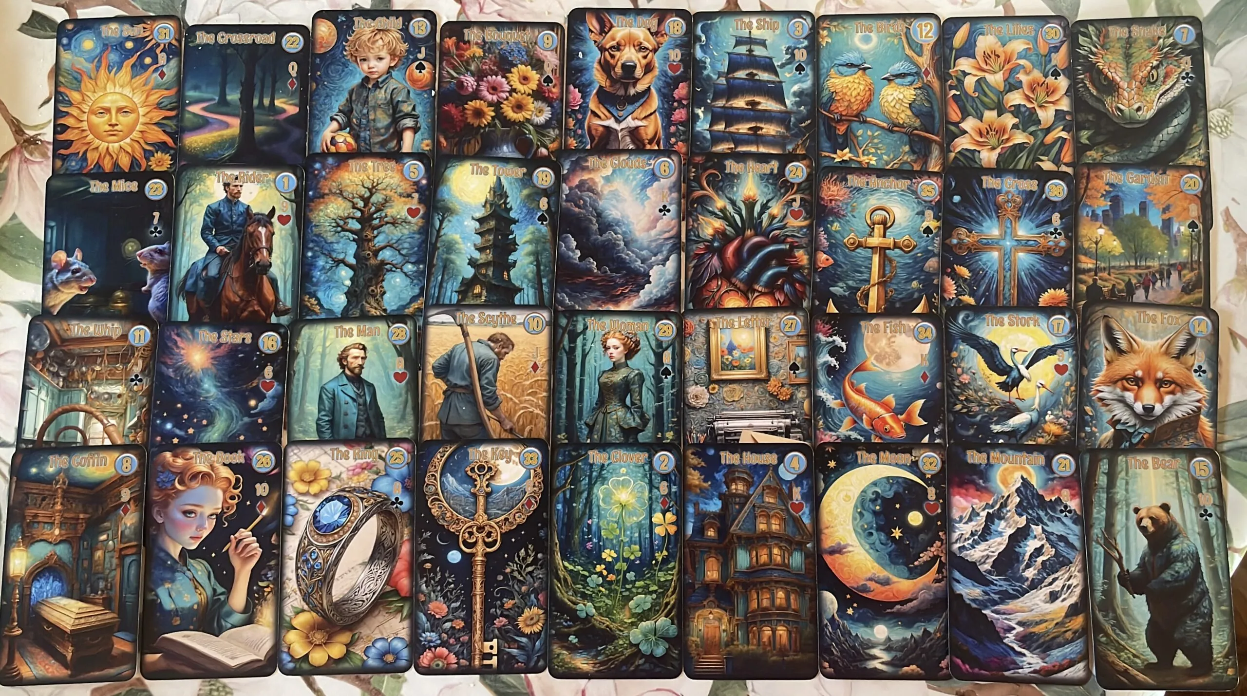 Guía Completa: Significado de las 36 Cartas Lenormand