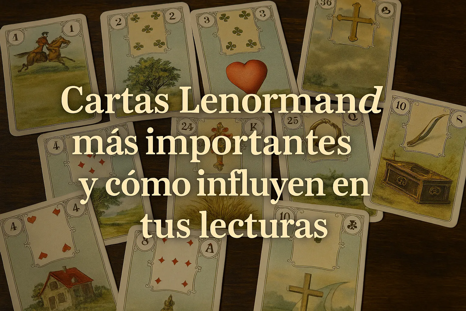 Cartas Lenormand más importantes y cómo influyen en tus lecturas