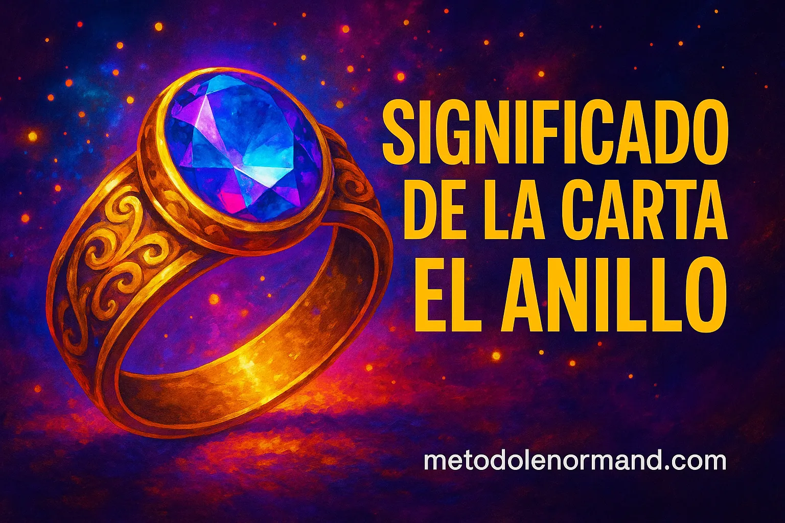 Carta Anillo Lenormand Significado: compromiso, ciclos y promesas duraderas