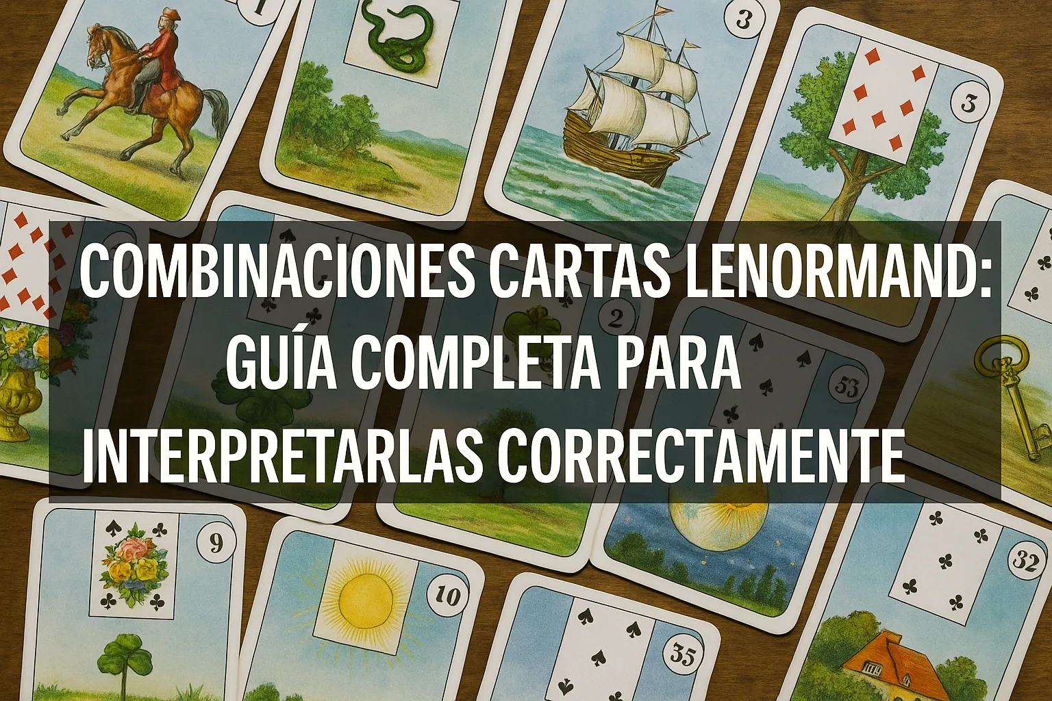 Combinaciones cartas Lenormand: guía completa para interpretarlas correctamente