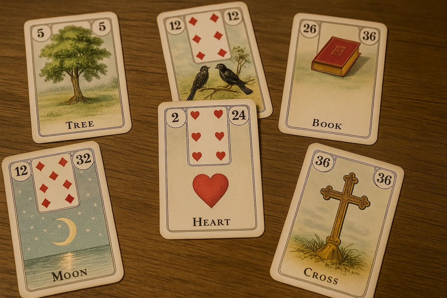 Lectura de Lenormand rápida: cómo hacer una tirada efectiva en solo 5 minutos
