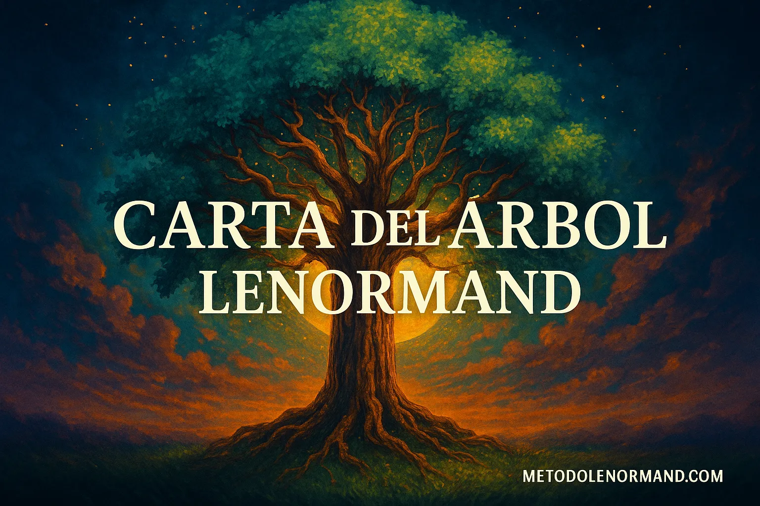 Carta del Árbol Lenormand: salud, crecimiento y raíces profundas