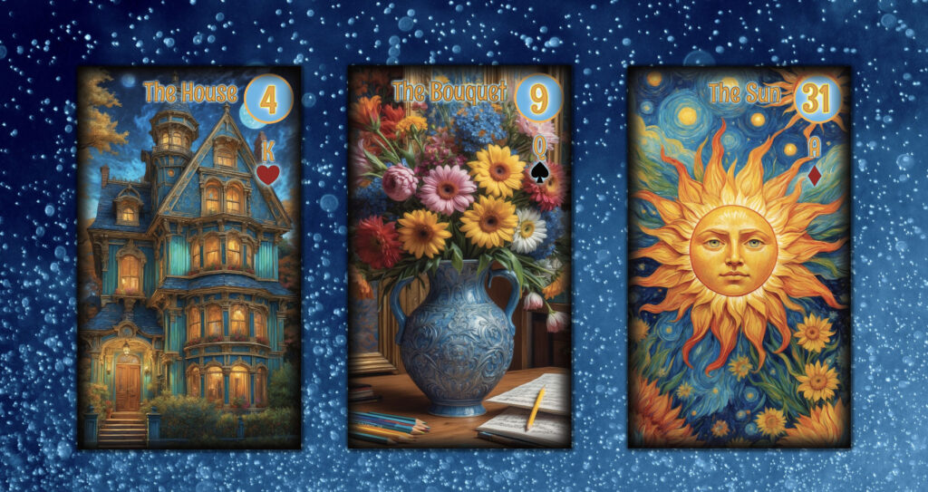 Tirada de 3 cartas Lenormand